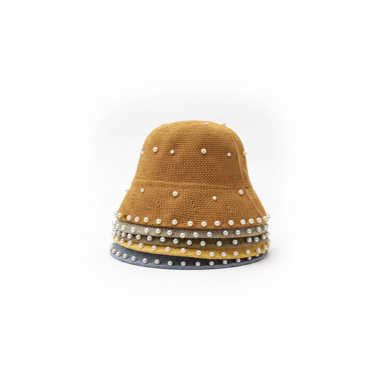 Pearl Decor Bucket Hat.