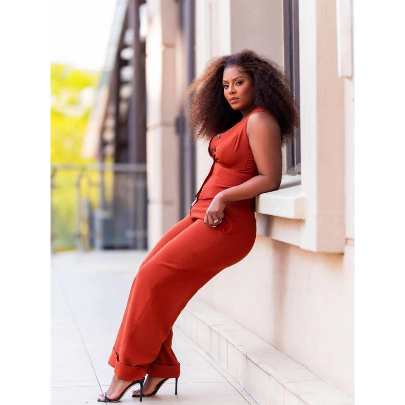 Sexy Crop Top and Long Pants Two Piece Set.