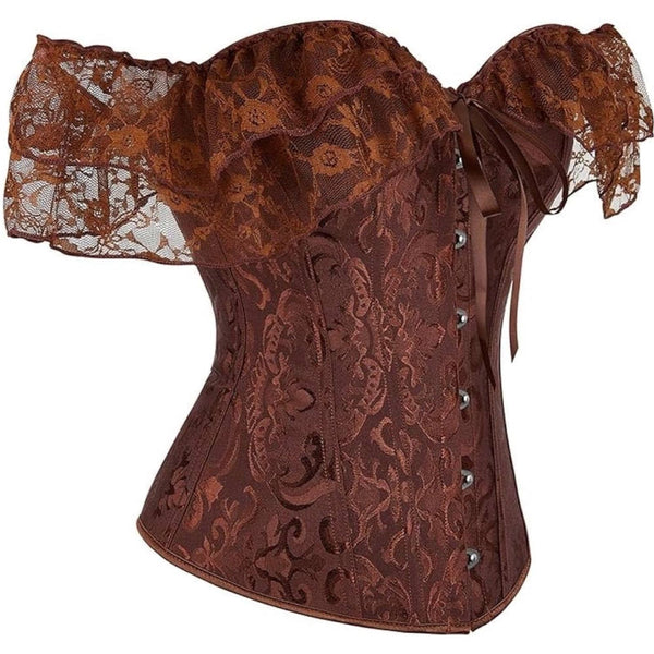 Women's corset with waist and lace sleeves. – YELLOW SUB TRADING