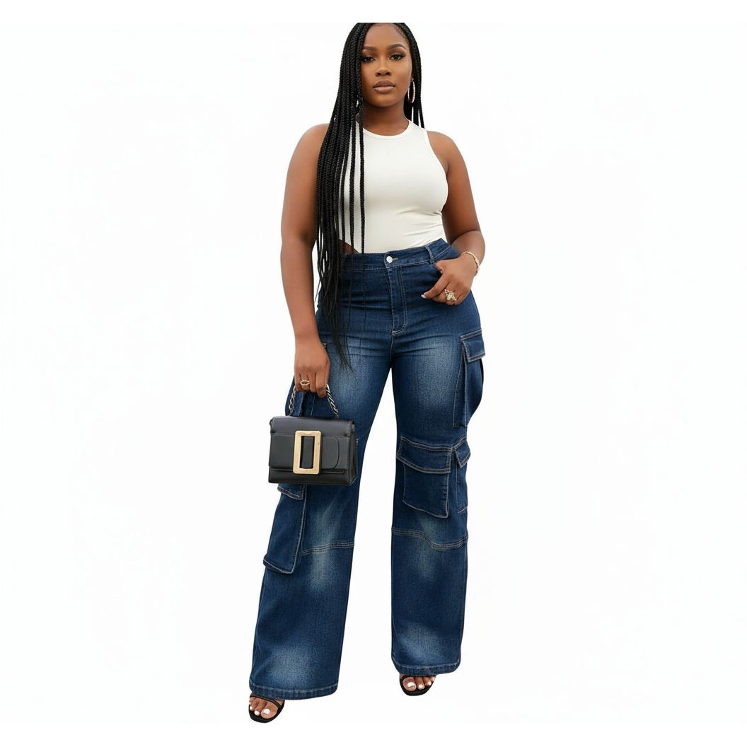 Bell-Bottoms Cargo Denim.