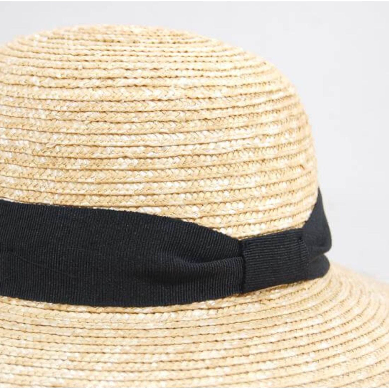 Natural Wheat Straw Summer Beach Hat.