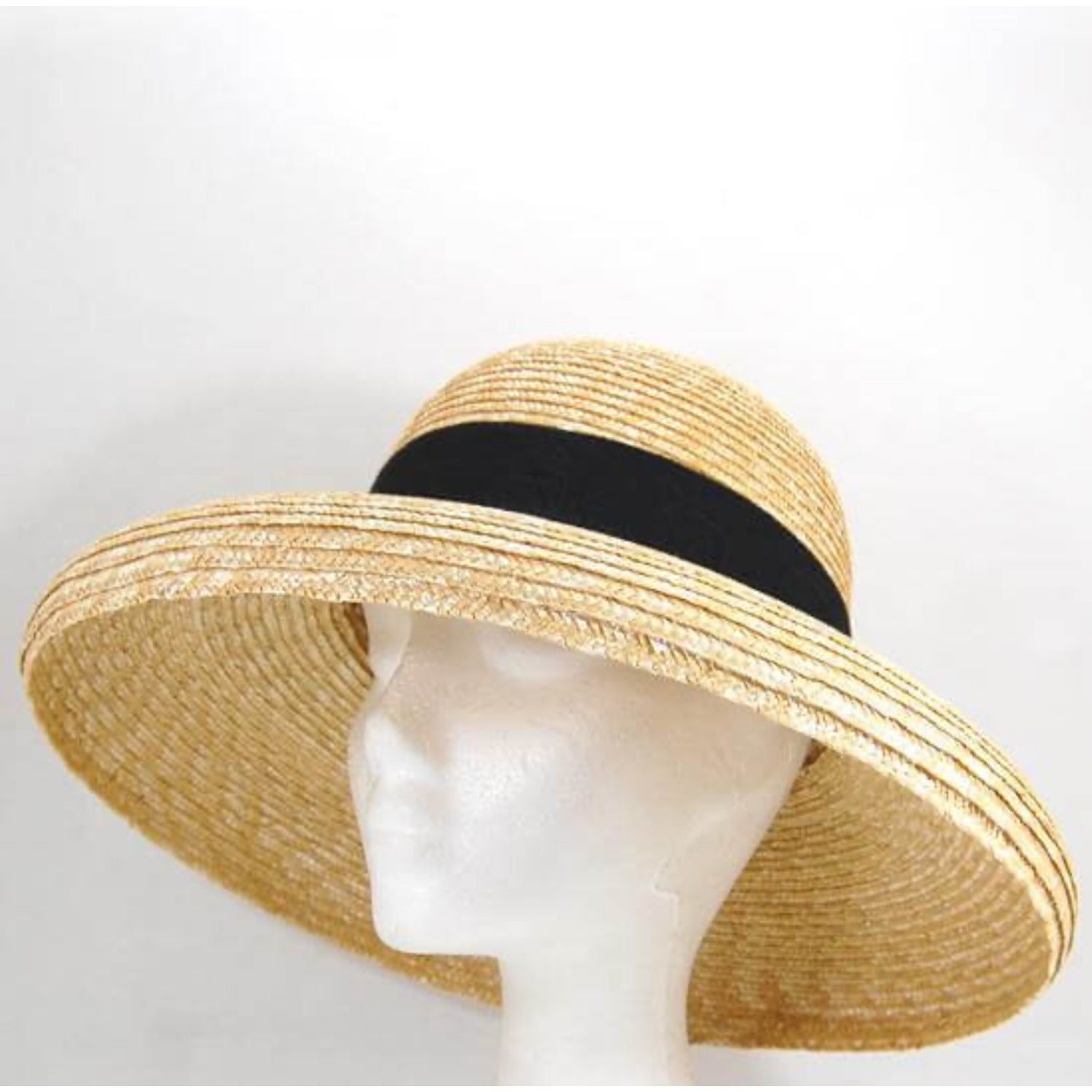 Natural Wheat Straw Summer Beach Hat.