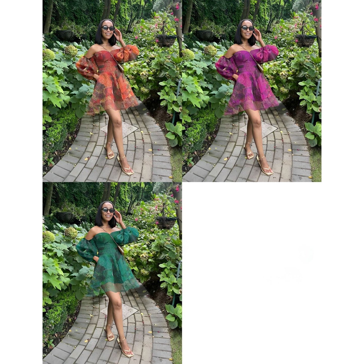 Ladies Floral Occasion Dress.