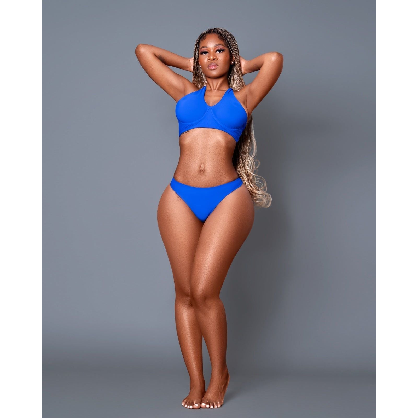 Top and Shorts Swim Bikini Set.