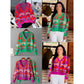 Geometric Knitted Cardigan.