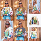 Streetwear graffiti print sweatshirts