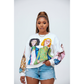 Streetwear graffiti print sweatshirts