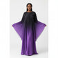 Plus Size High-End Elegant Ombre Pleated Maxi Dress