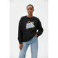 Round Neck Pullover Letter Printing Top Sweater.