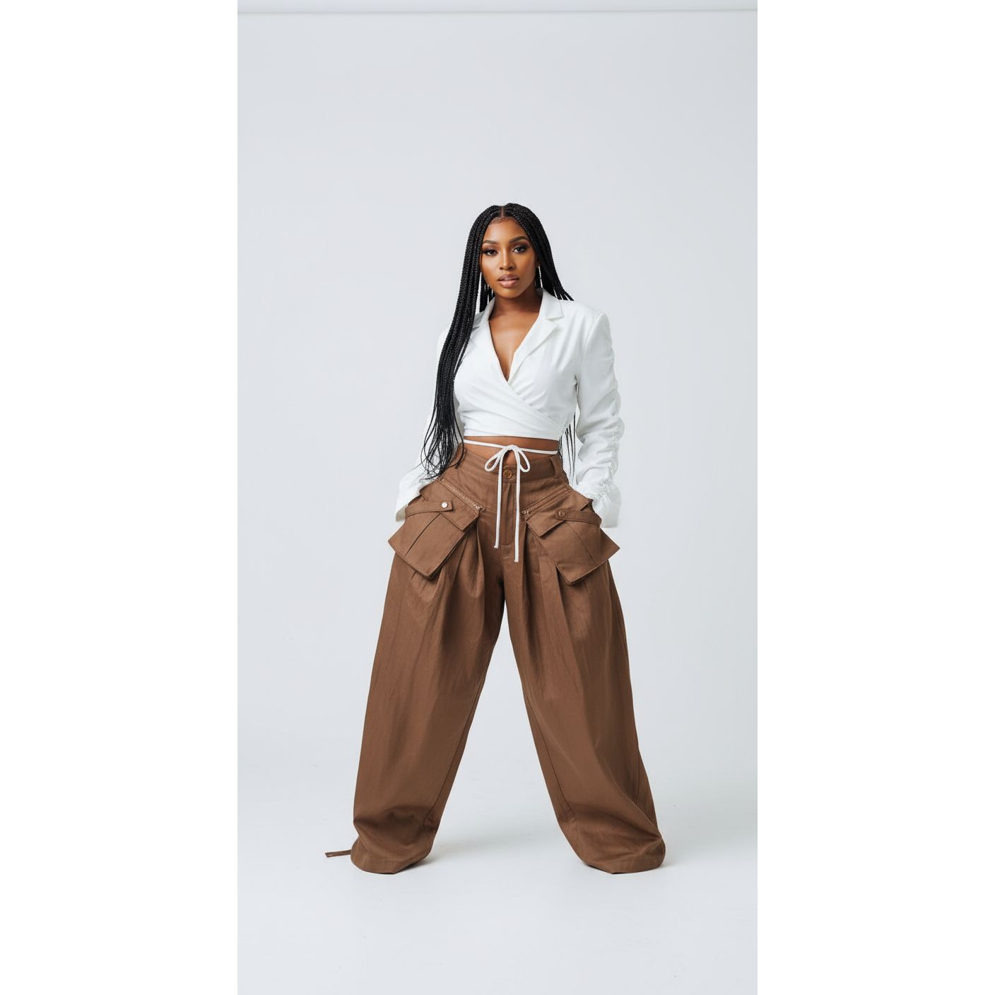 Vintage Side Pockets Cargo Pants