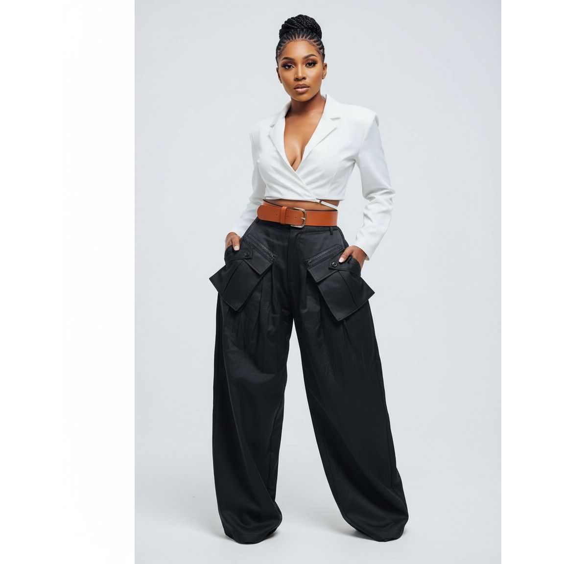 Vintage Side Pockets Cargo Pants