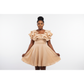 Plus Size Floral Ruffle Bubbles Dress