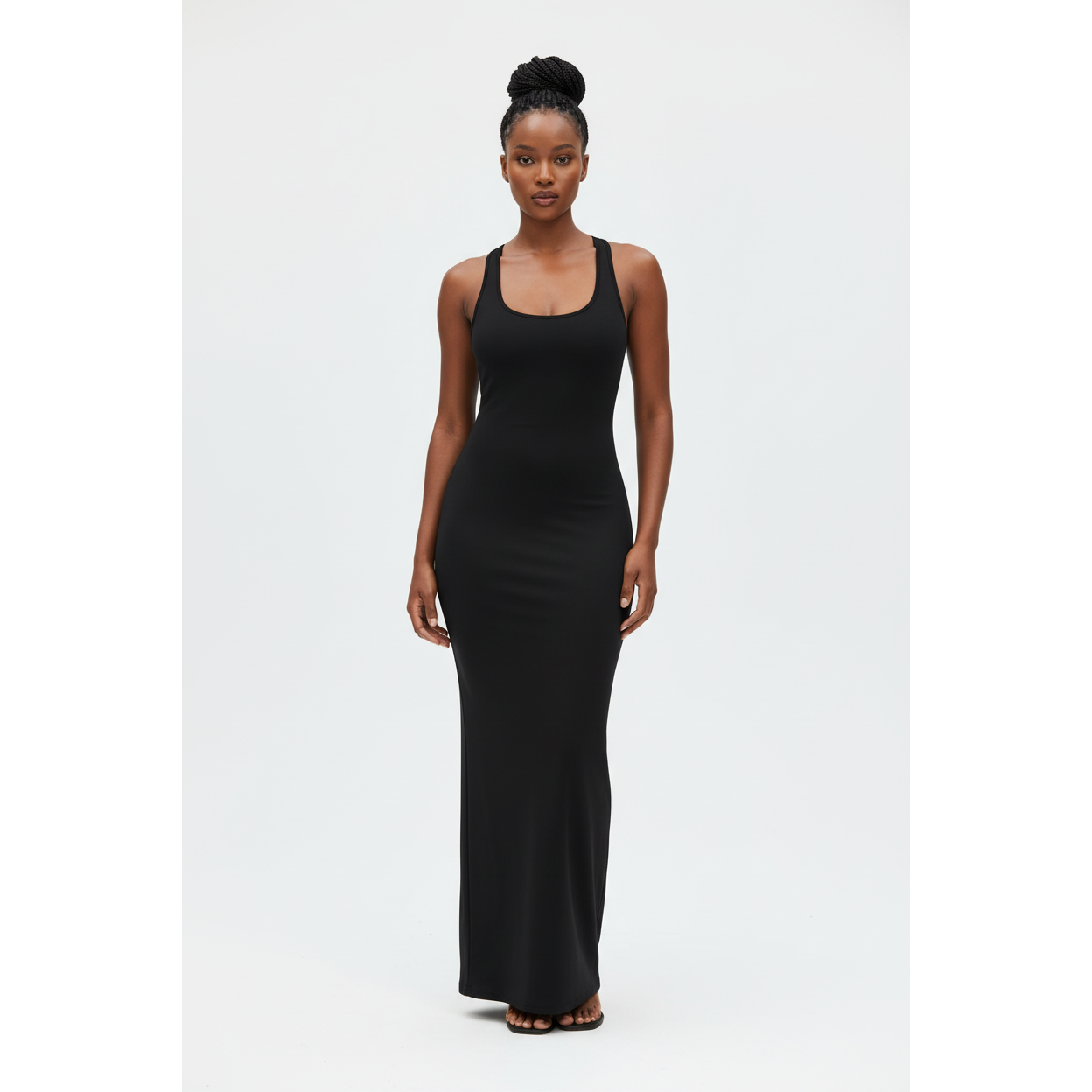 Spaghtti Strap U-Neck Maxi Dress
