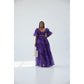 Short Sleeve Elegant Ruffles Crop Top & Maxi Skirt 2 Piece Set.