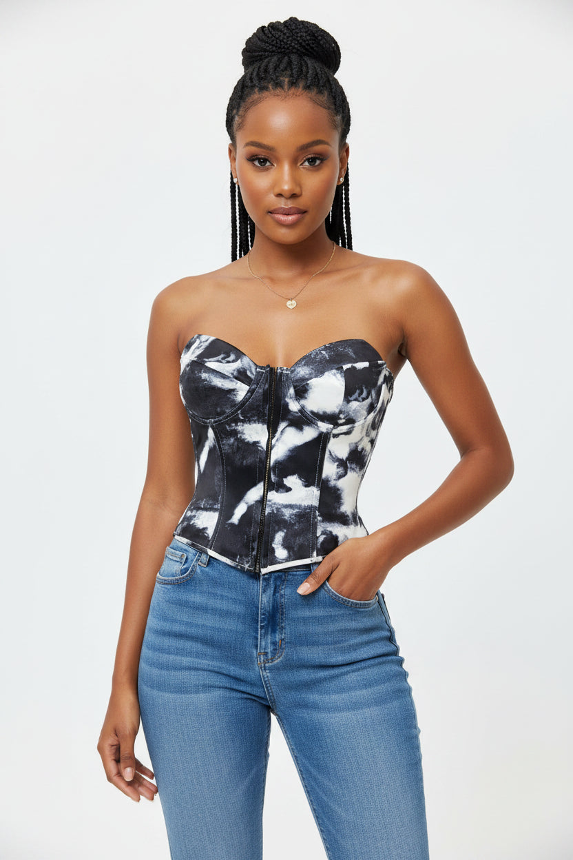 Asymmetrical Hem Crop Tops