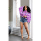 Sexy Chiffon Long Sleeve Top.