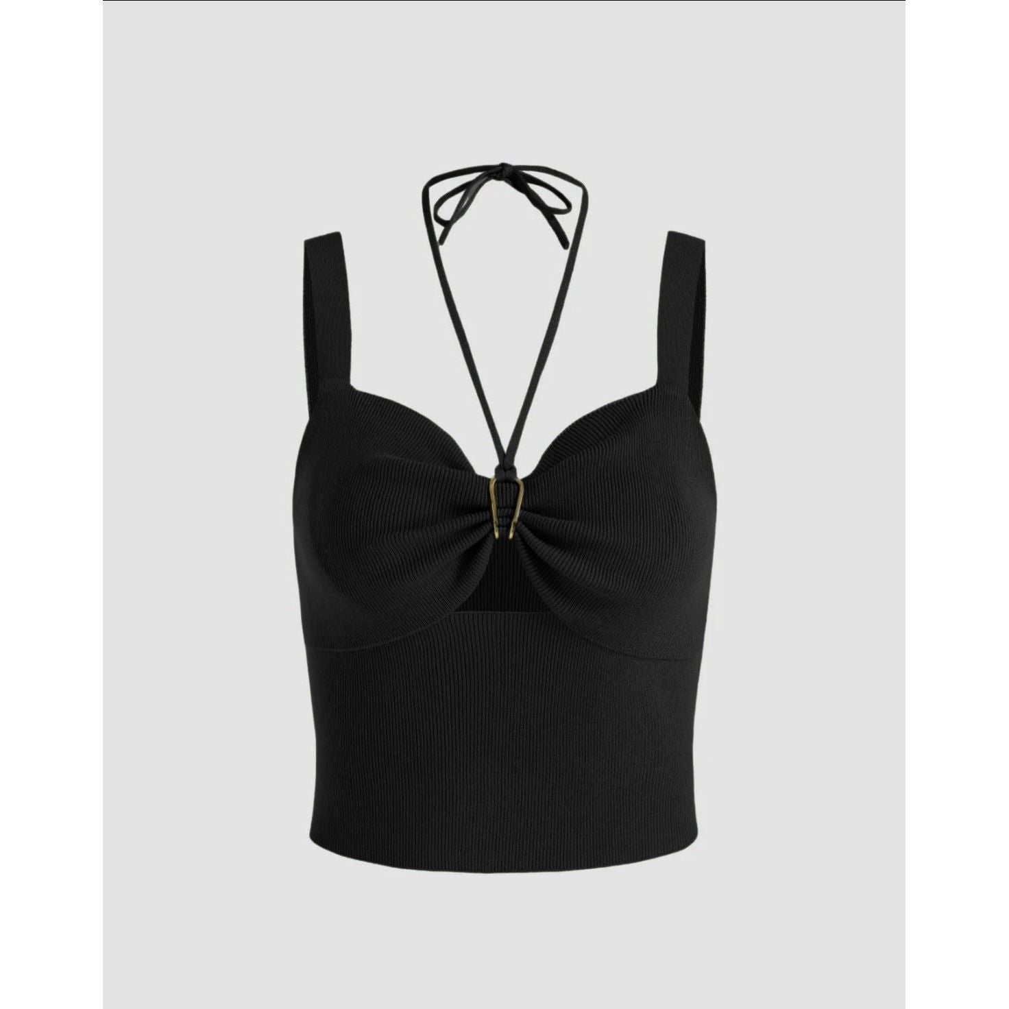 Tie Back Ruched Bust Tank Top