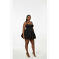 Pleated Waist Summer Mini Dress