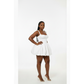 Pleated Waist Summer Mini Dress