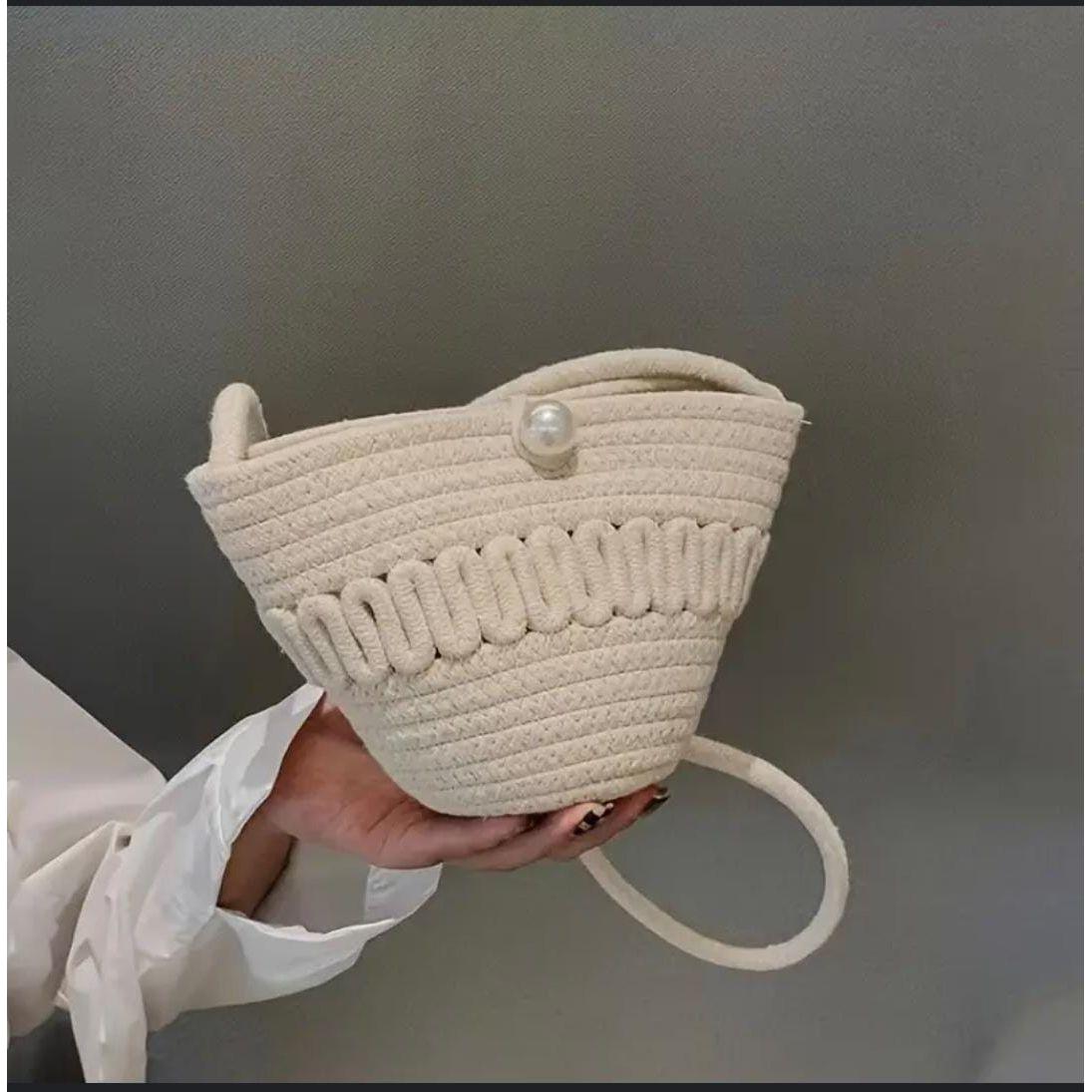 Soft Straw Beach  Crossbody Bag