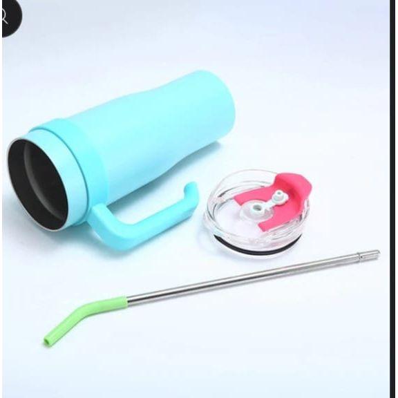 Stainless Steel Straw Travel Tumbler