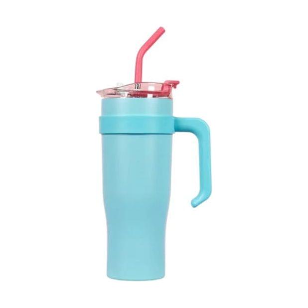 Stainless Steel Straw Travel Tumbler