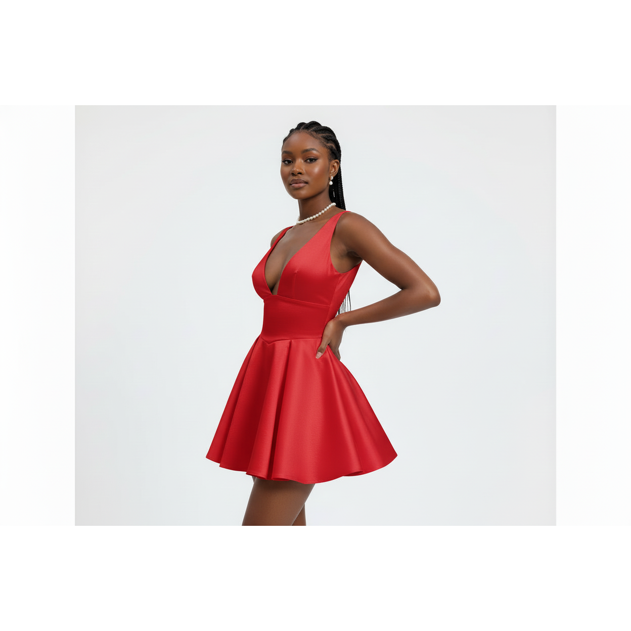 Short Cute Cocktail A-Line Mini Dress