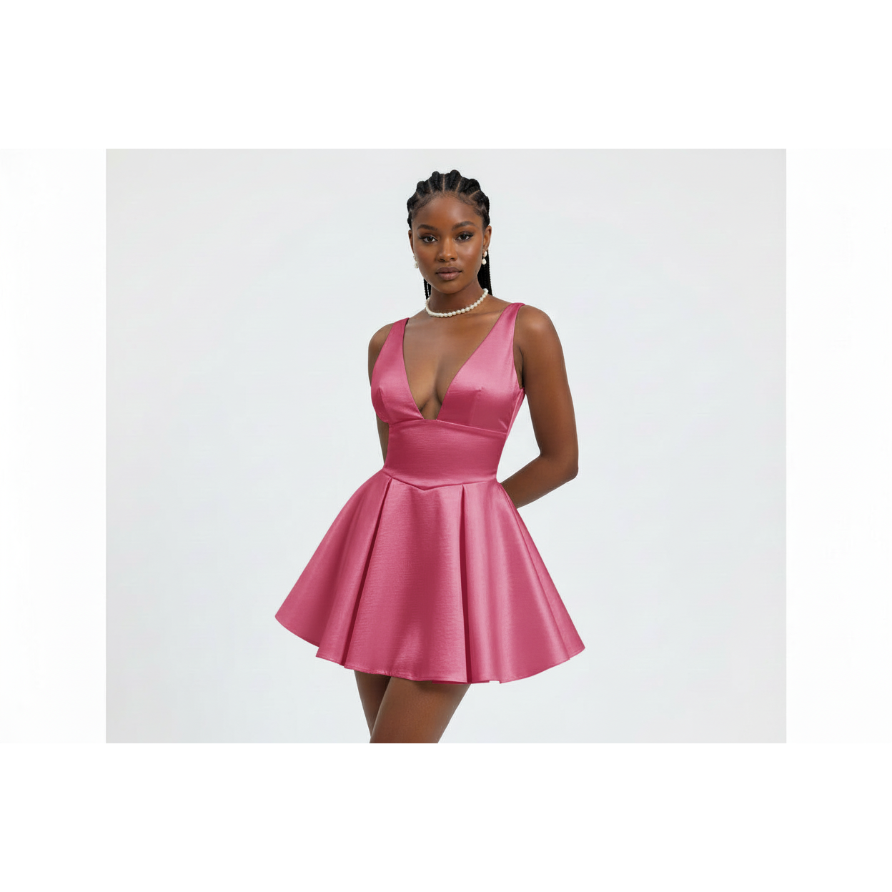 Short Cute Cocktail A-Line Mini Dress