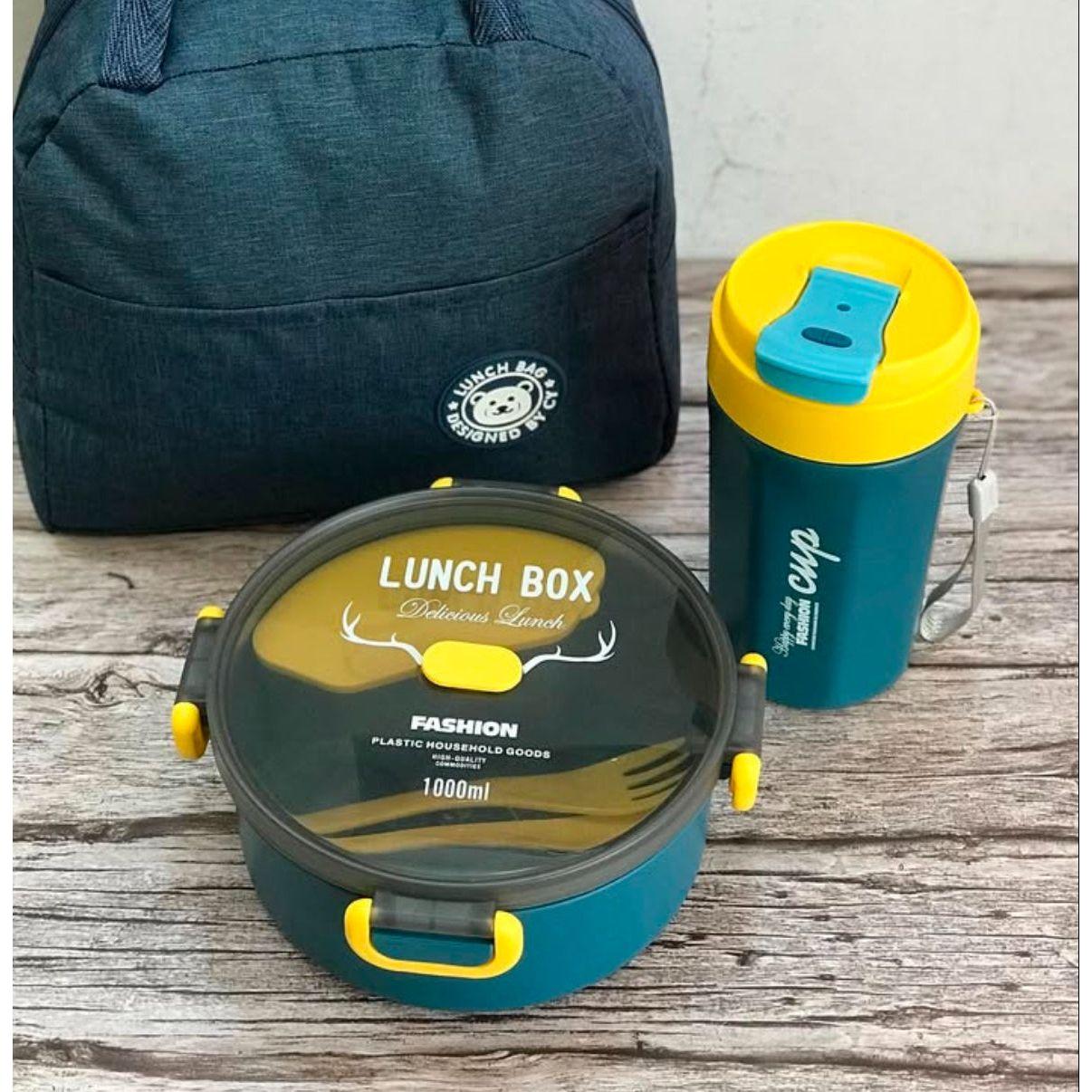 Round leakproof lunch box Combo.