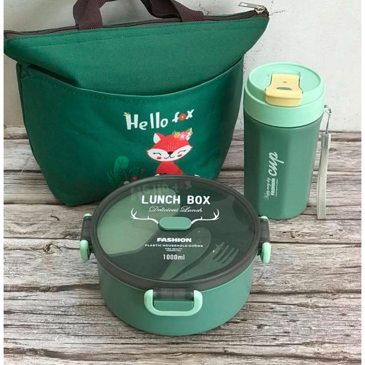 Round leakproof lunch box Combo.
