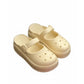 Slides Shoes Platform Holes Sandals