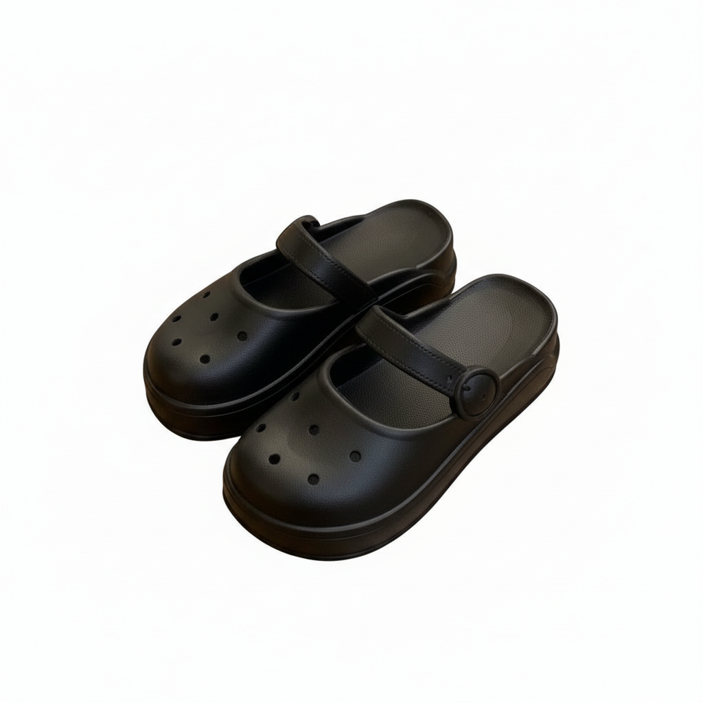 Slides Shoes Platform Holes Sandals