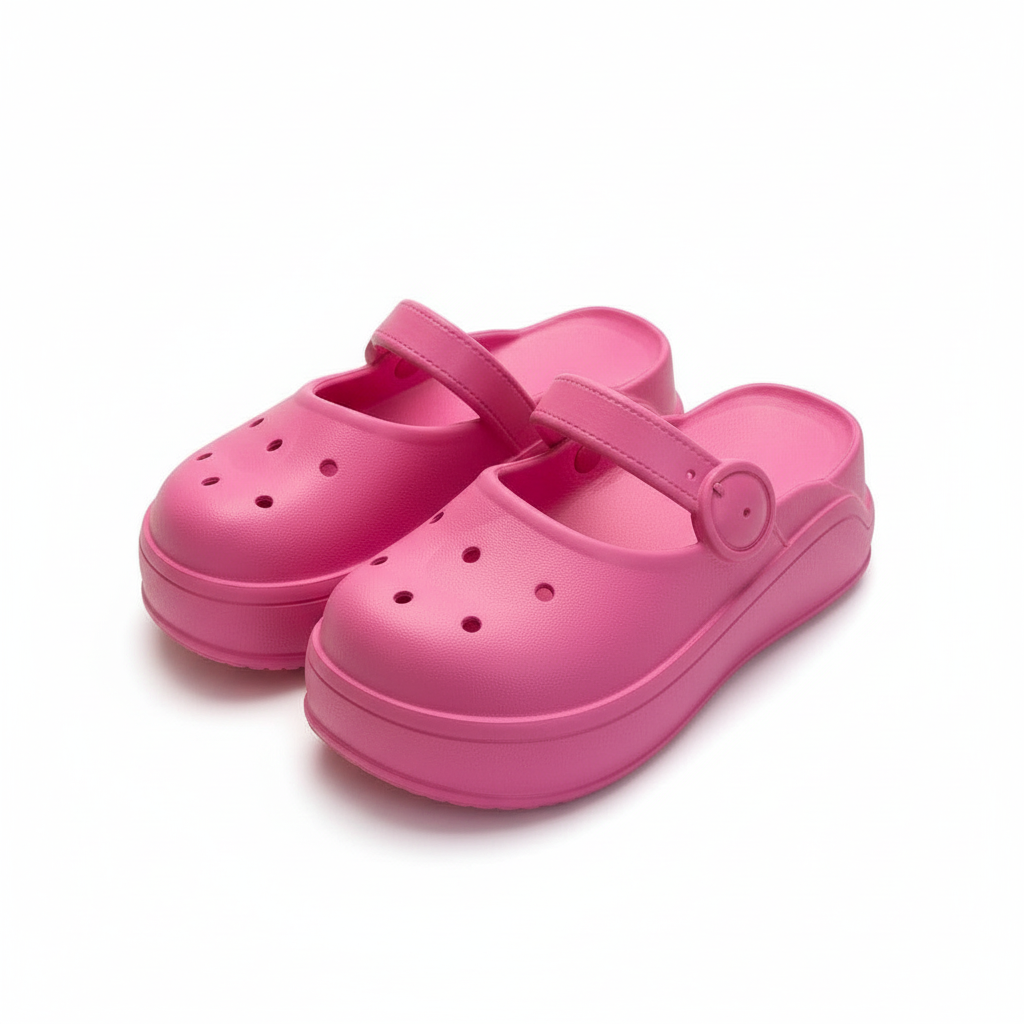Slides Shoes Platform Holes Sandals