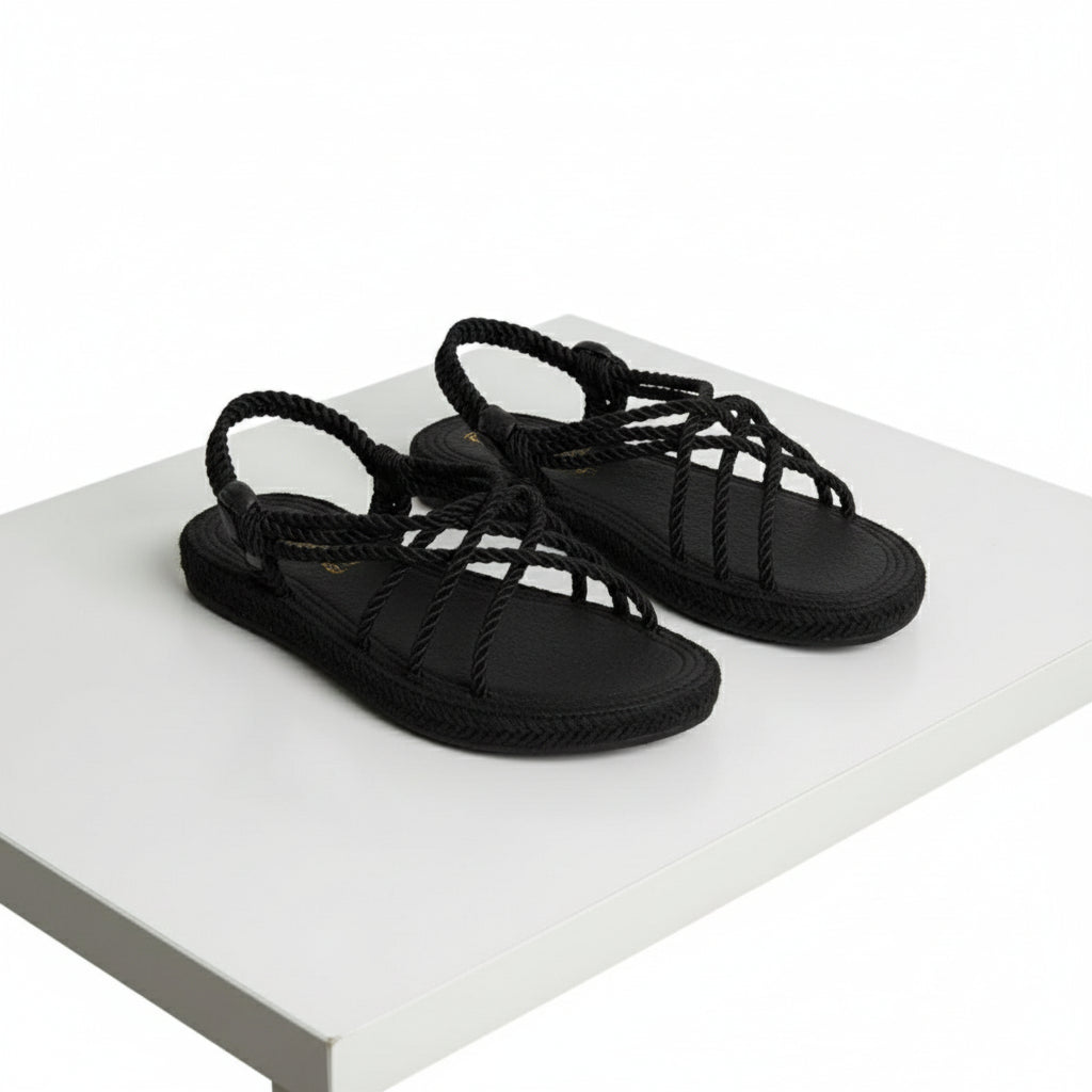 Spresa Mink Thick Soled Rope Sandals