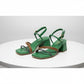 Women Minimalist Chunky Heeled Mule Sandals