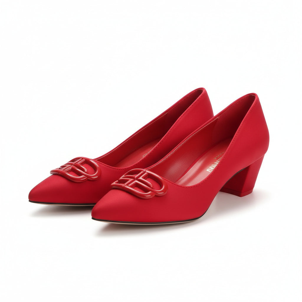 Vintage Red Bottom Think High Heel