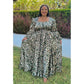 Plus Size Printed Maxi Dress