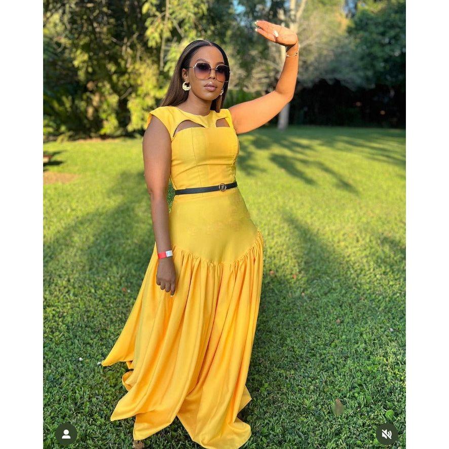 Sleeveless Corset Maxi Sexy Dress