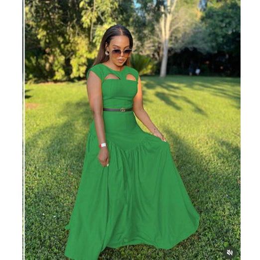 Sleeveless Corset Maxi Sexy Dress