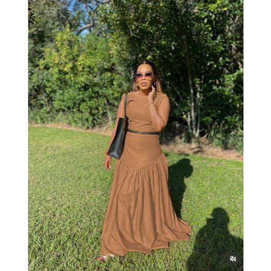 Sleeveless Corset Maxi Sexy Dress