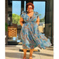 Plus Size Printed Fabric Maxi Dress