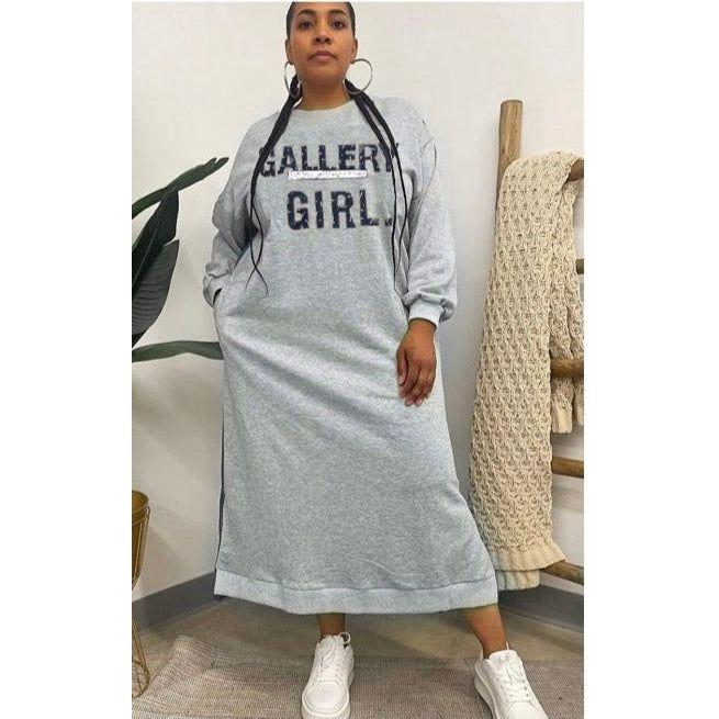 Graphic Drop Shoulder Tee Dress