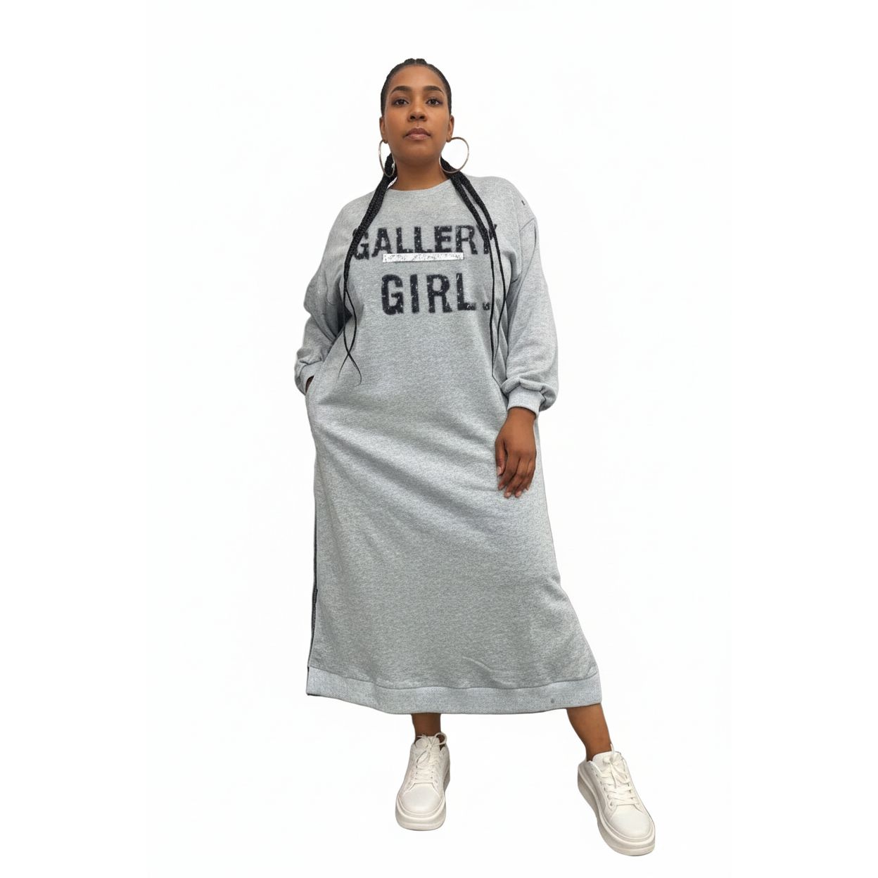 Graphic Drop Shoulder Tee Dress