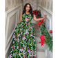 Elegant Floral Sleeveless Maxi Dress