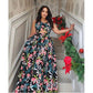 Elegant Floral Sleeveless Maxi Dress
