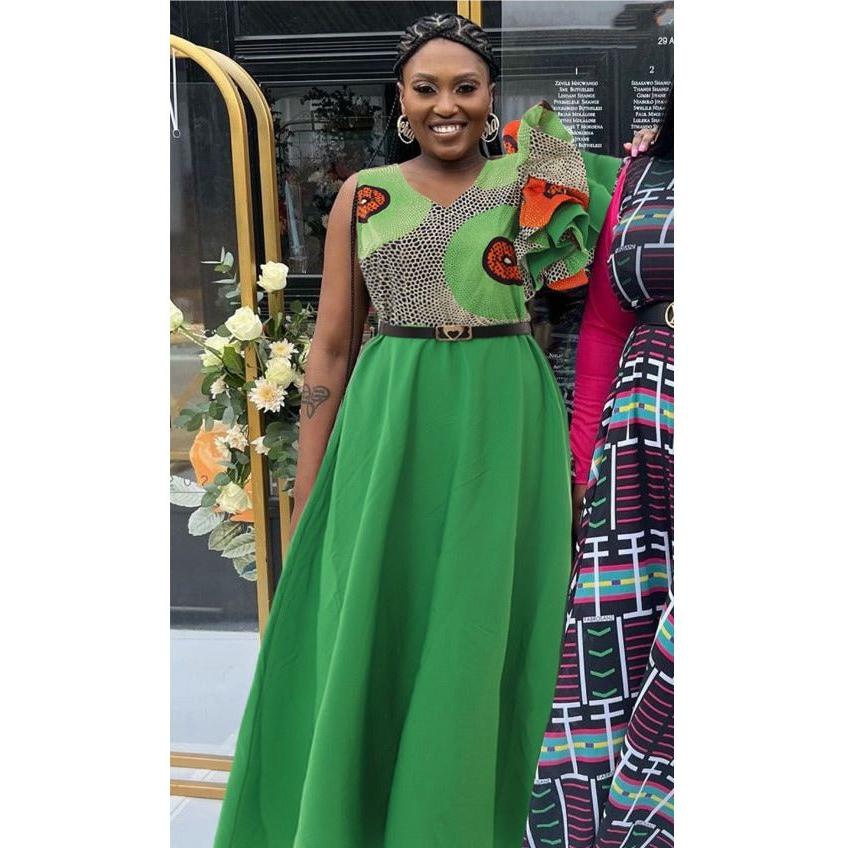 African Beauty Floral flower Dress.