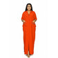 Plus Size Women's Solid Color Simple Daily Dress