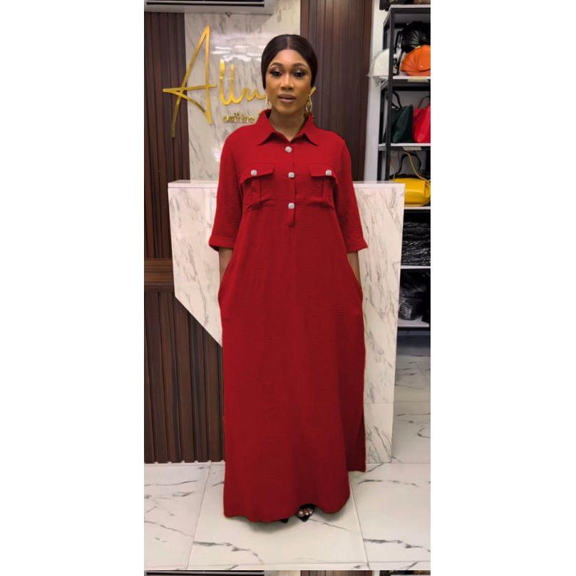 Solid Color Sexy Gown Maxi Dress