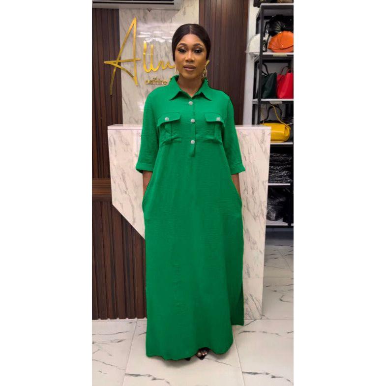 Solid Color Sexy Gown Maxi Dress