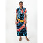 Short Sleeve Abaya Dashiki Floral Caftan Dress